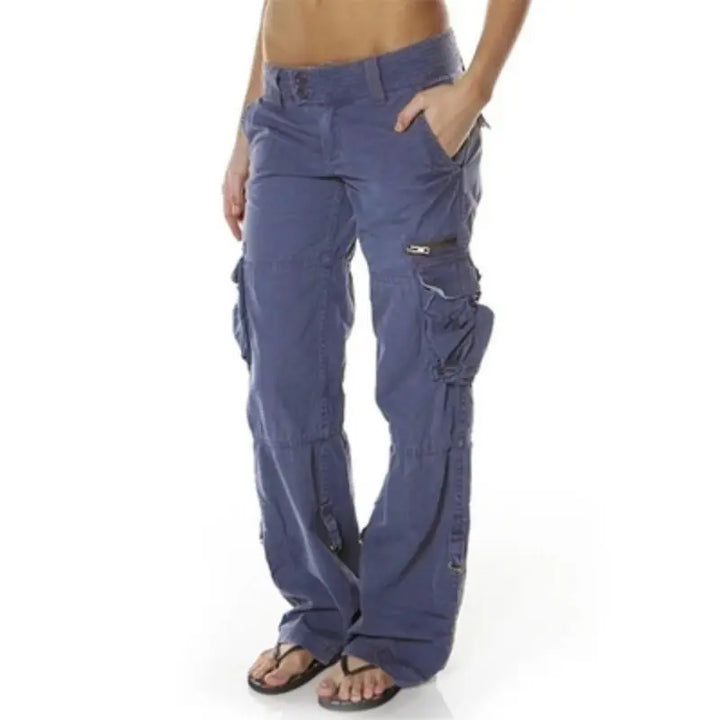 Soaynesa | Pantalon cargo taille basse pour femmes