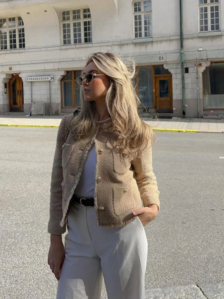 Aoraera | Veste Tweed Élégante pour Femmes