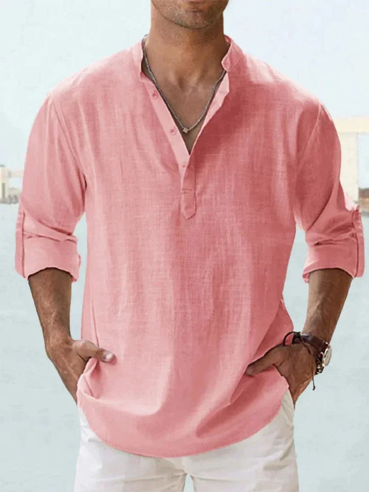 Veonnan | Chemise en lin respirante pour hommes