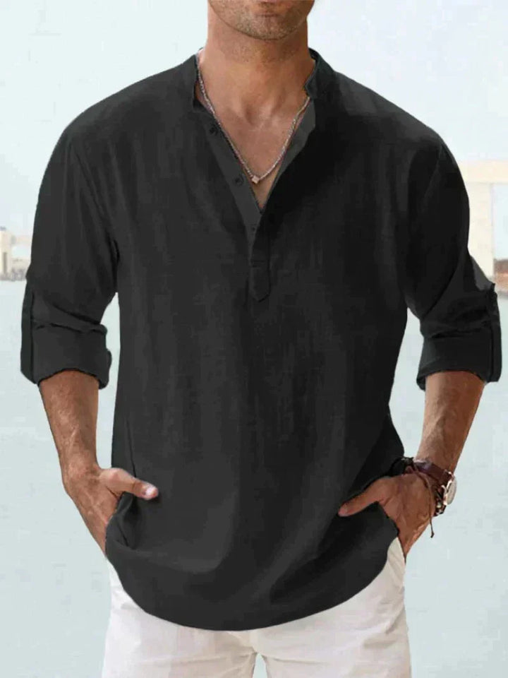 Veonnan | Chemise en lin respirante pour hommes