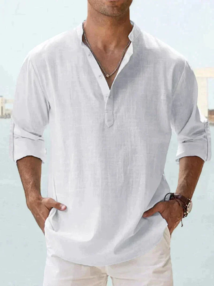 Veonnan | Chemise en lin respirante pour hommes