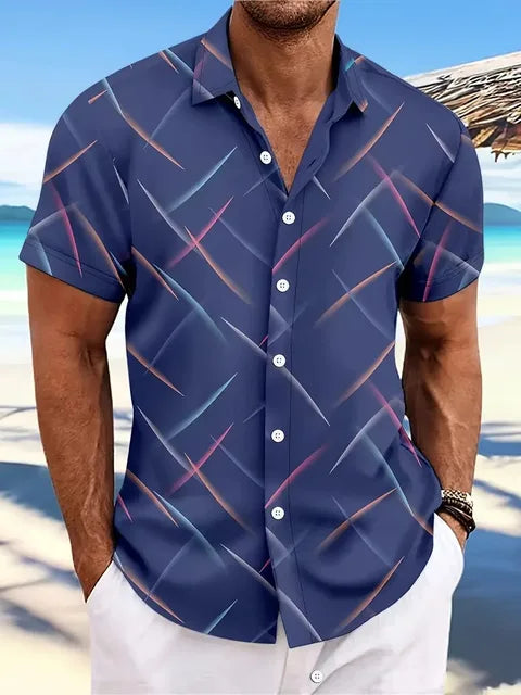 Naayar | Chemise à Rayures Casual Homme