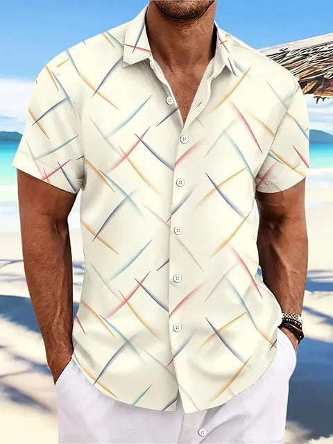 Naayar | Chemise à Rayures Casual Homme