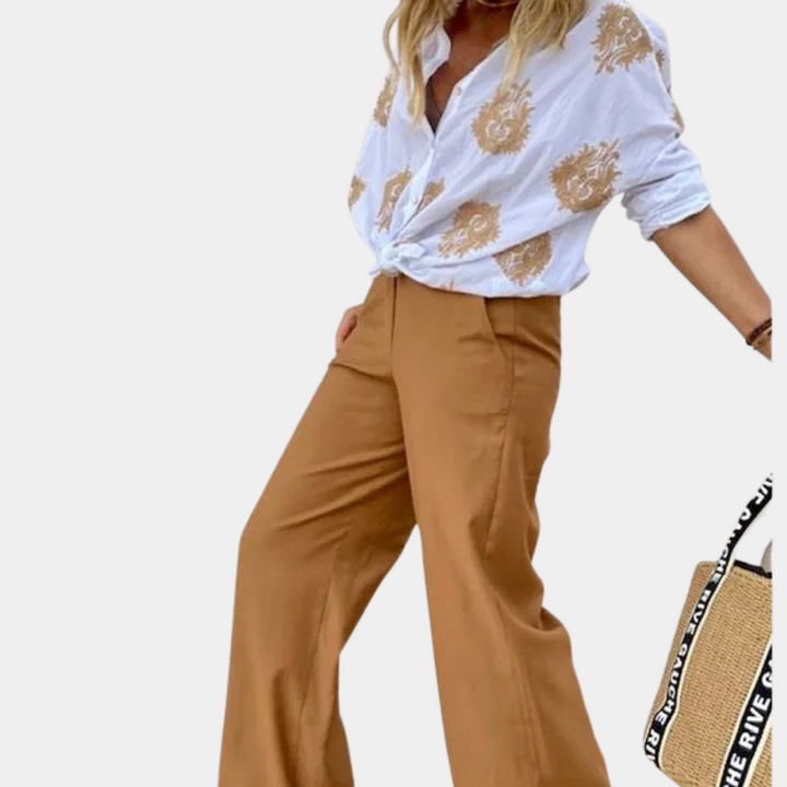 Laaynena | Chemise Imprimée Manches Longues Pour Femmes
