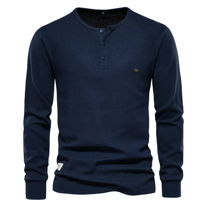 Seevax | T-shirt Moderne Henley pour Hommes