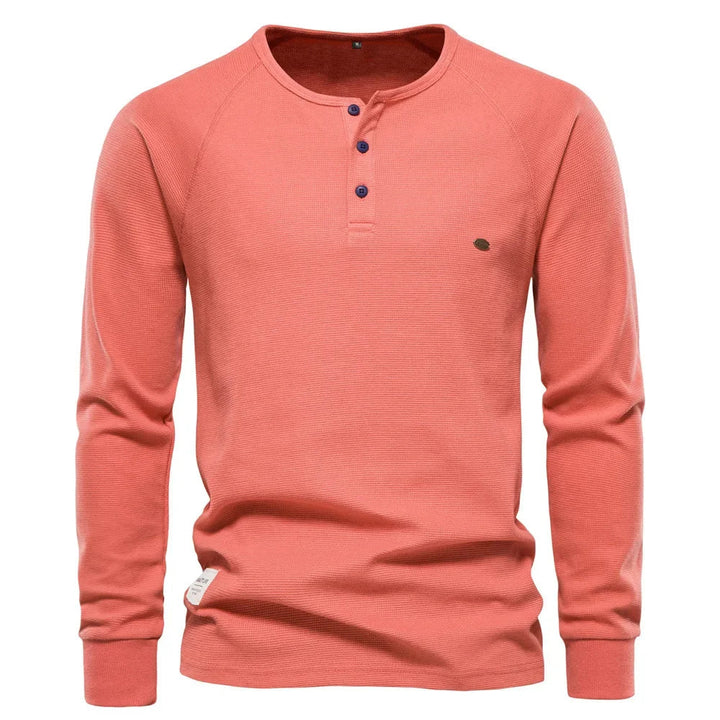 Seevax | T-shirt Moderne Henley pour Hommes
