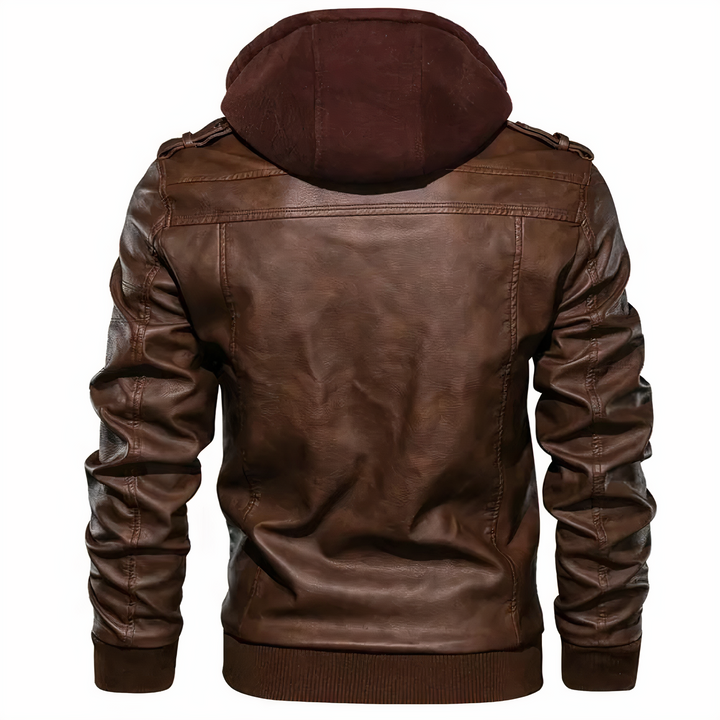 Moirax | Veste moto en simili cuir pour hommes