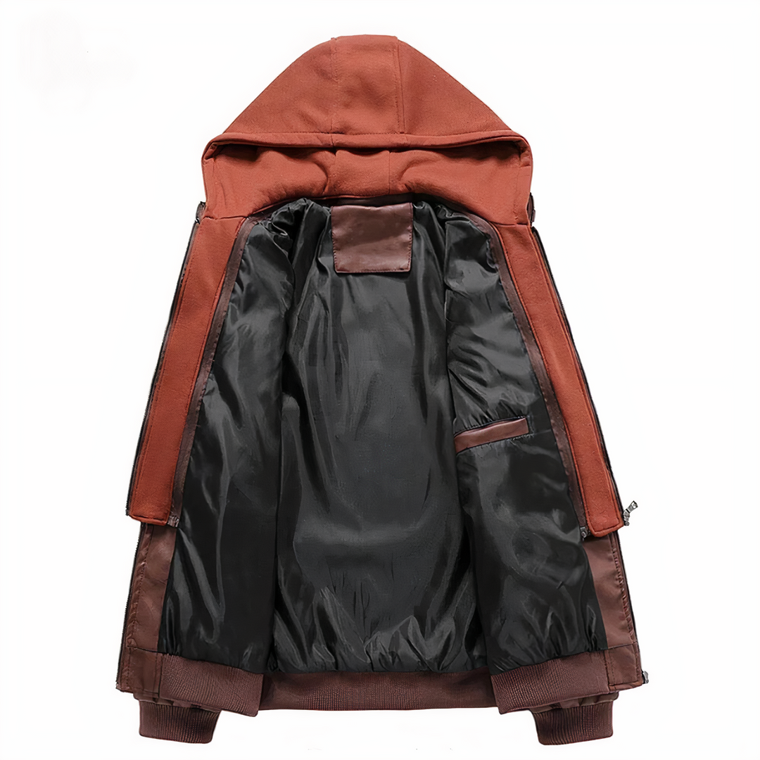 Moirax | Veste moto en simili cuir pour hommes