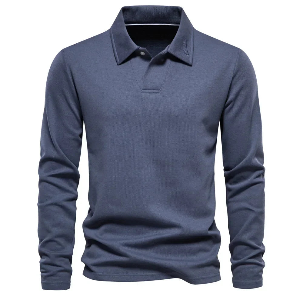 Moaynes | Polo distingué à manches longues pour hommes