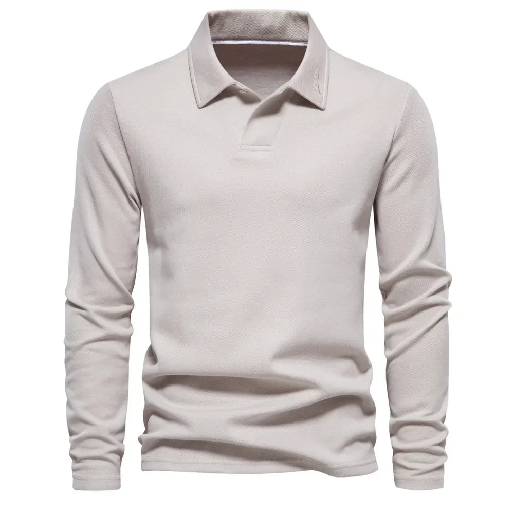Moaynes | Polo distingué à manches longues pour hommes