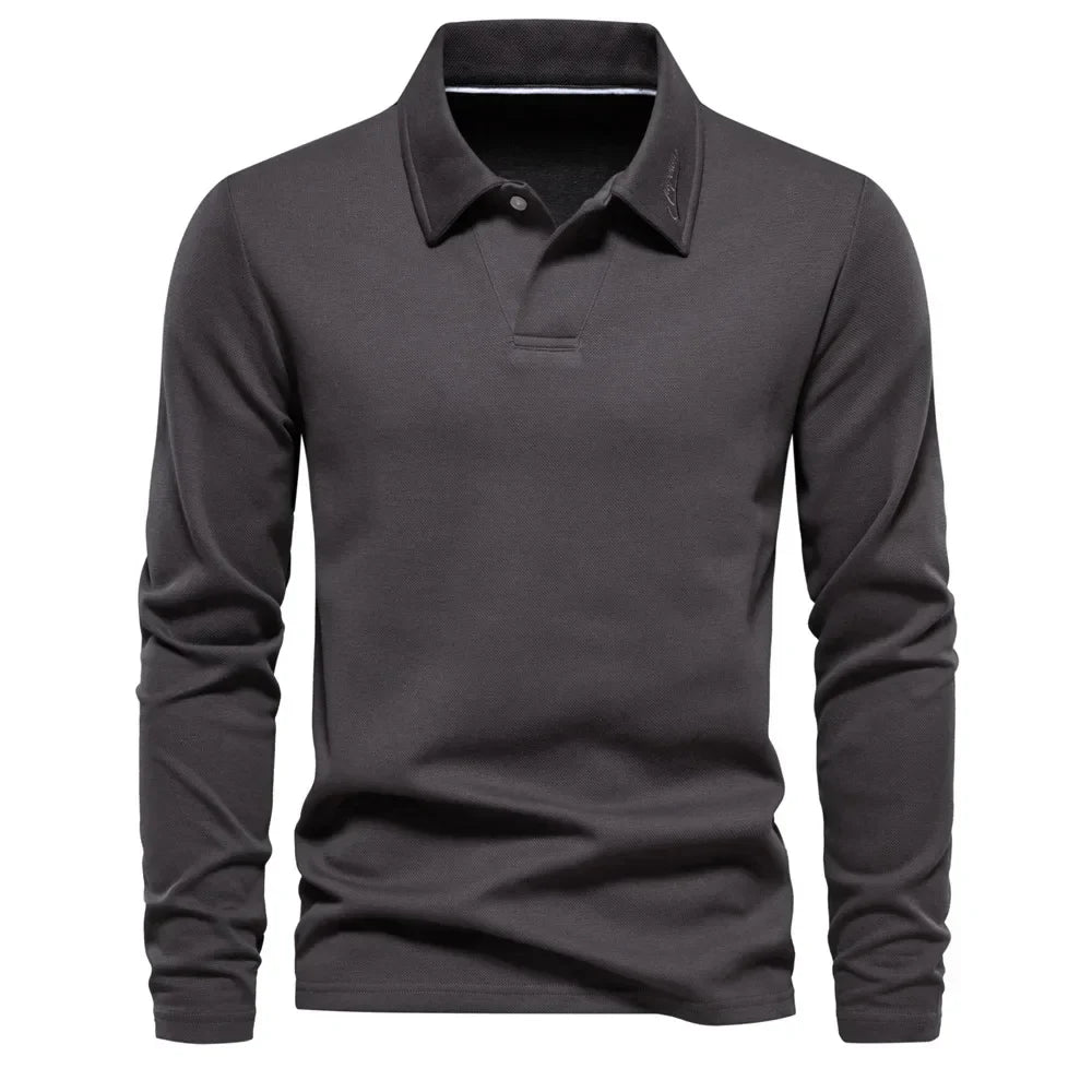 Moaynes | Polo distingué à manches longues pour hommes
