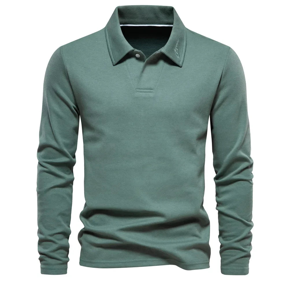 Moaynes | Polo distingué à manches longues pour hommes