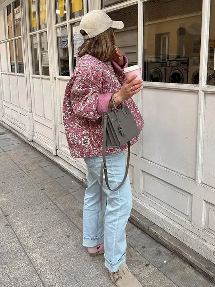 Naettasa | Haut Décontracté Imprimé Fleurs pour Femmes