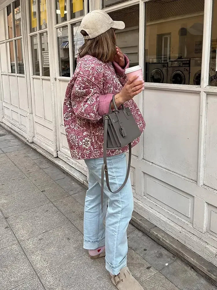 Naettasa | Haut Décontracté Imprimé Fleurs pour Femmes