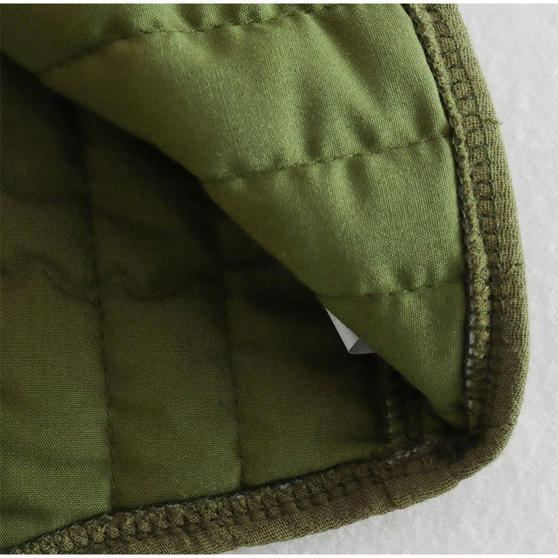 Seosiasa | Gilet vert avec impression de fleurs