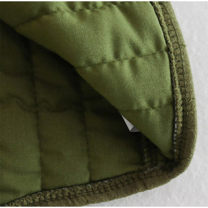Seosiasa | Gilet vert avec impression de fleurs