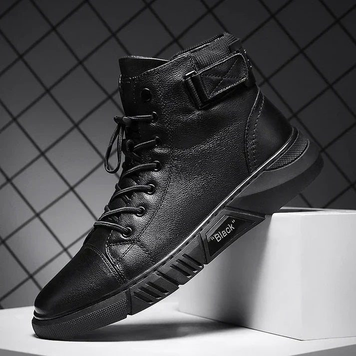 Neaynel | Chaussures en cuir noir uniques