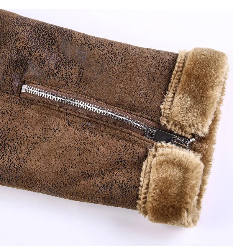 Raorar | Veste en cuir pour homme marron
