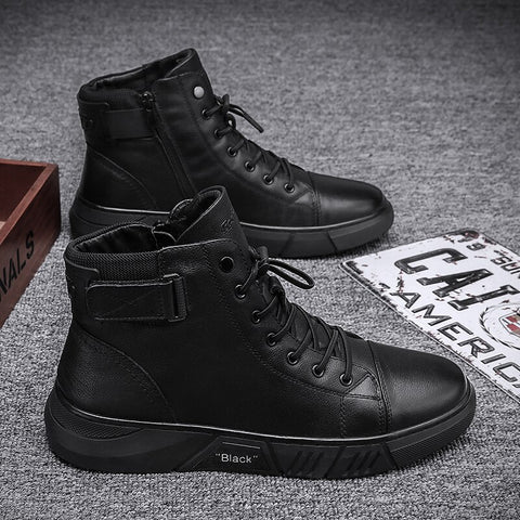 Neaynel | Chaussures en cuir noir uniques