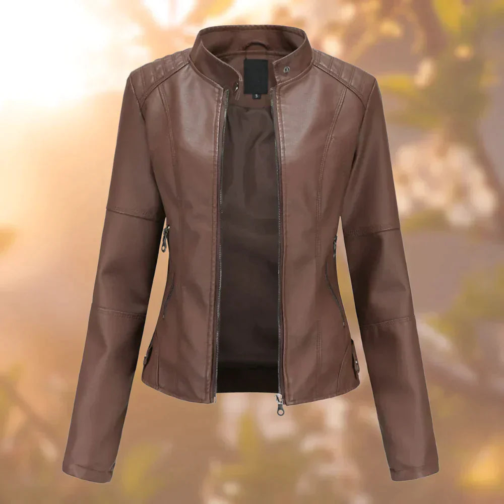 Siayne | Veste en cuir chic pour femmes