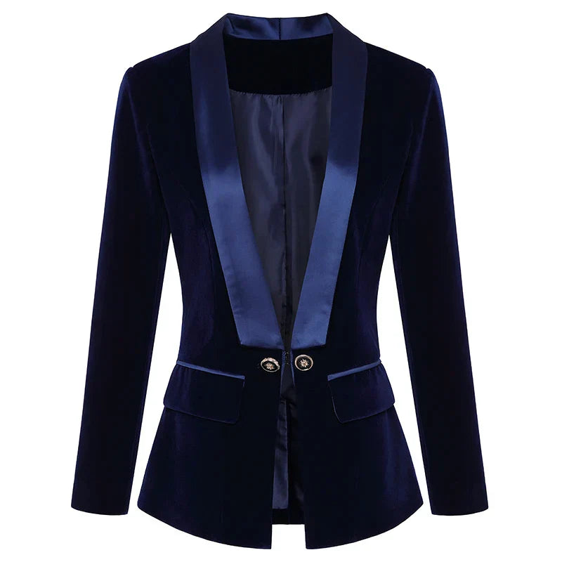 Luaynexa | Blazer en velours élégant pour femmes