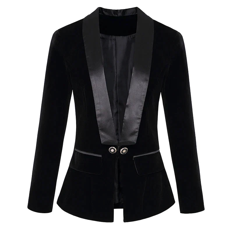 Luaynexa | Blazer en velours élégant pour femmes
