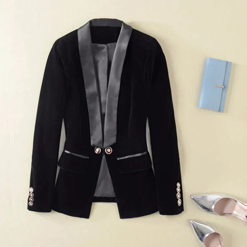 Luaynexa | Blazer en velours élégant pour femmes
