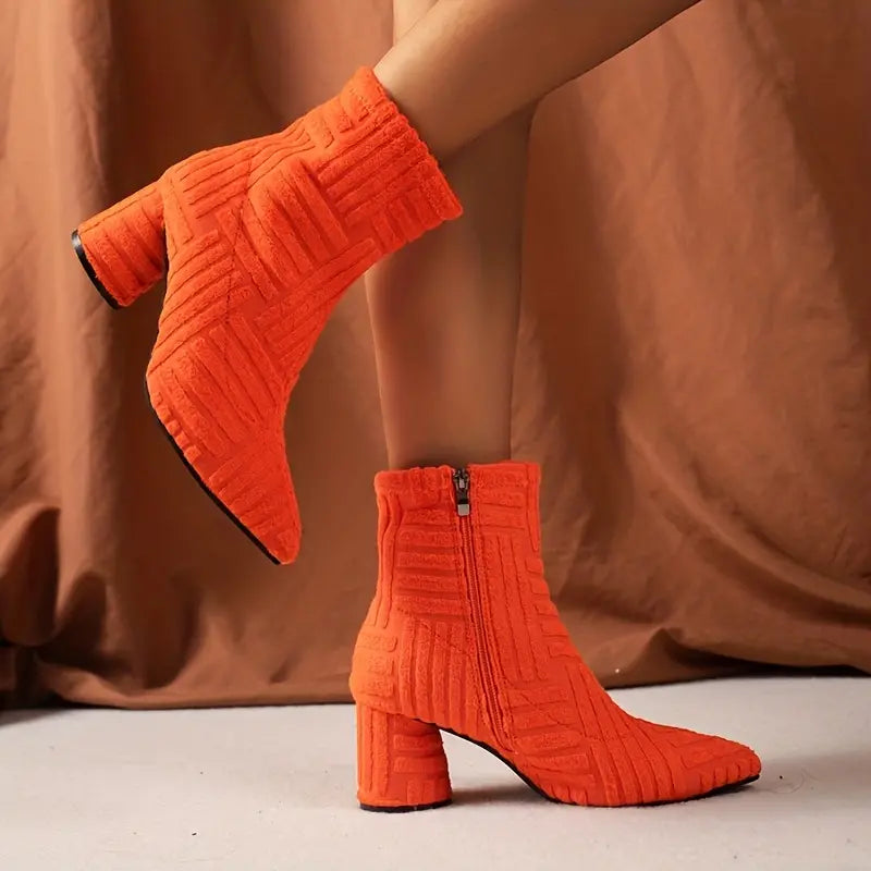 Nienana | Bottes élégantes à talon block pour femmes