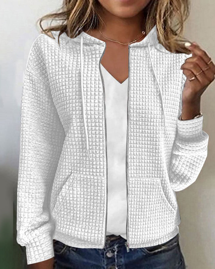Valinema | Cardigan à capuche zippé pour femmes