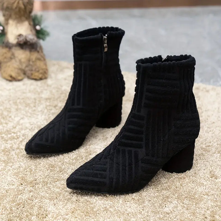 Nienana | Bottes élégantes à talon block pour femmes