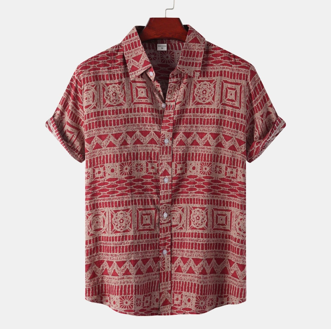 Raunan | Blouse ethnique géométrique pour hommes