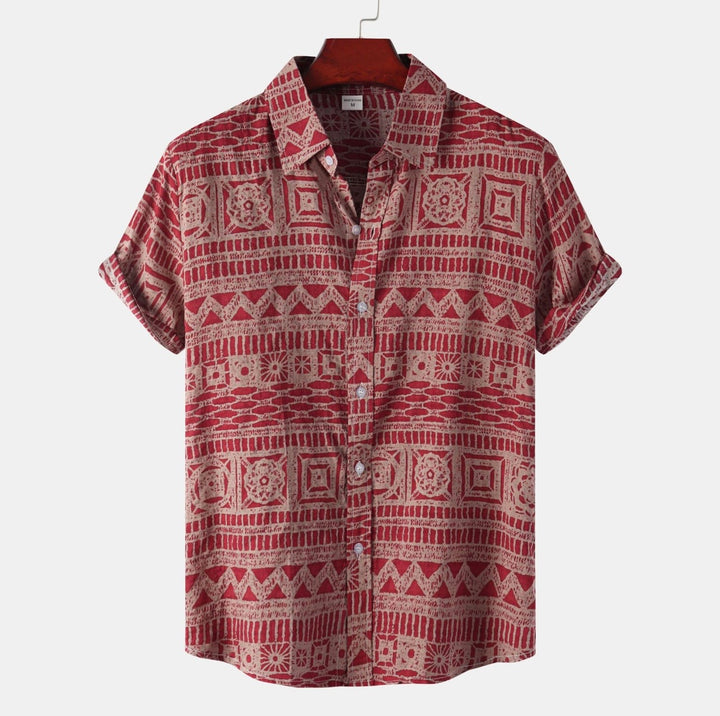 Raunan | Blouse ethnique géométrique pour hommes