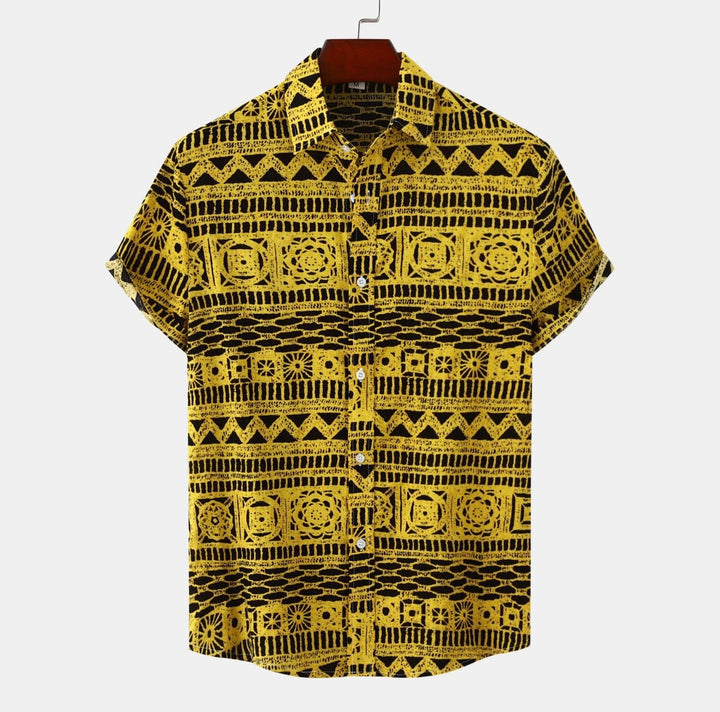 Raunan | Blouse ethnique géométrique pour hommes