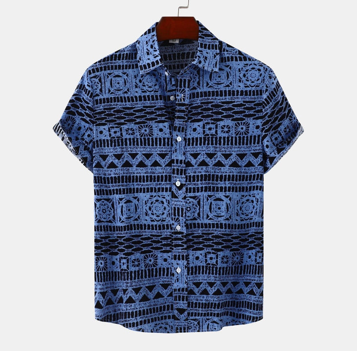 Raunan | Blouse ethnique géométrique pour hommes
