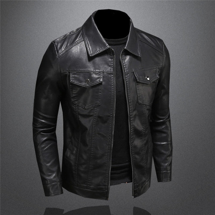 Neayner | Veste en cuir classique pour hommes