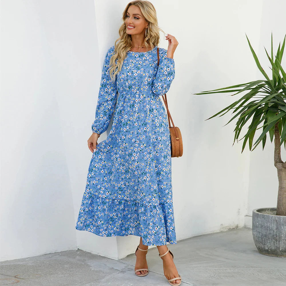 Rounara | Élégante Robe Maxi Bohème pour Femmes