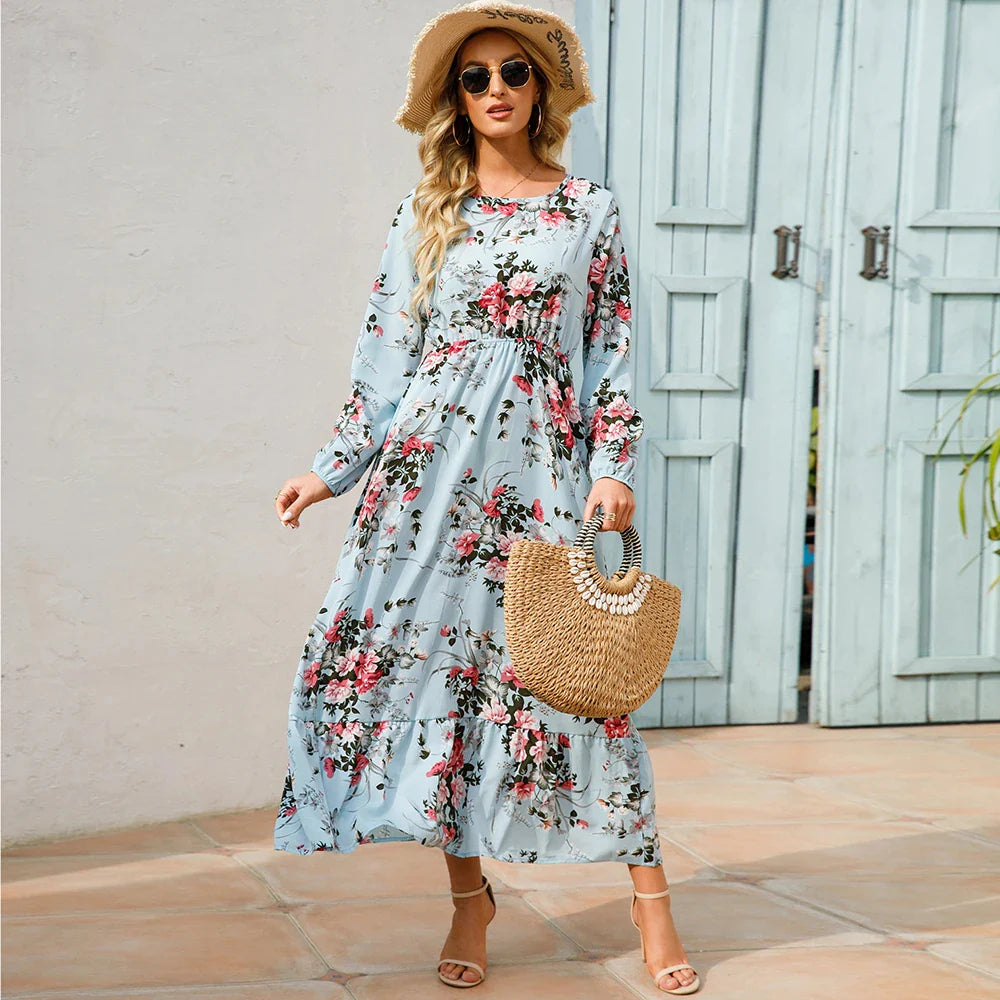 Rounara | Élégante Robe Maxi Bohème pour Femmes