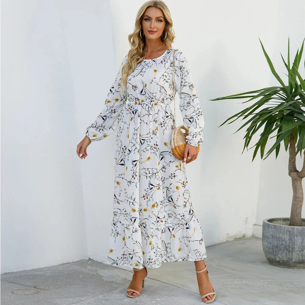 Rounara | Élégante Robe Maxi Bohème pour Femmes