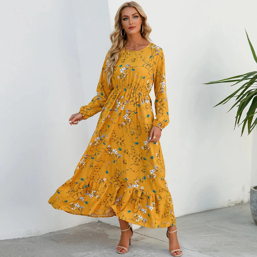 Rounara | Élégante Robe Maxi Bohème pour Femmes