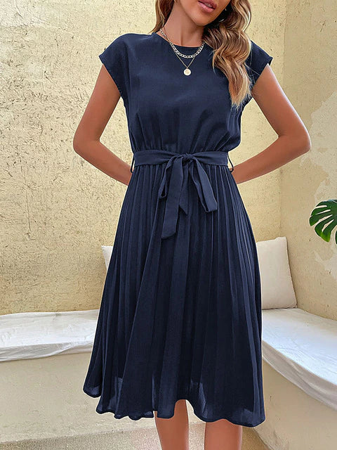 Naelleaxa | Elégante robe d'été avec ceinture et ligne A fluide