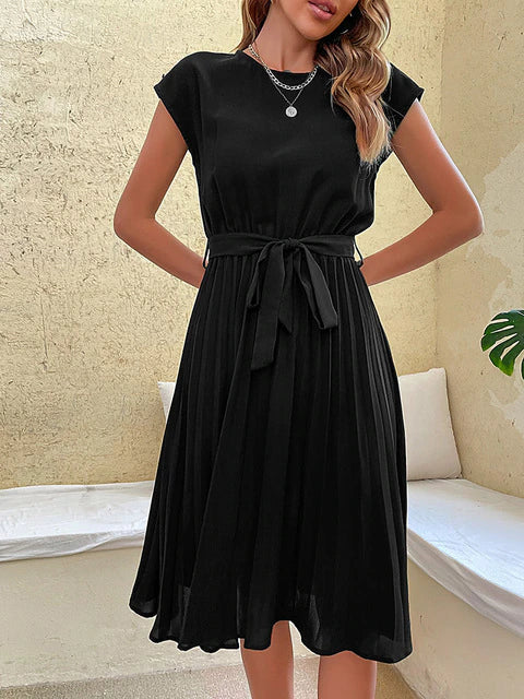 Naelleaxa | Elégante robe d'été avec ceinture et ligne A fluide