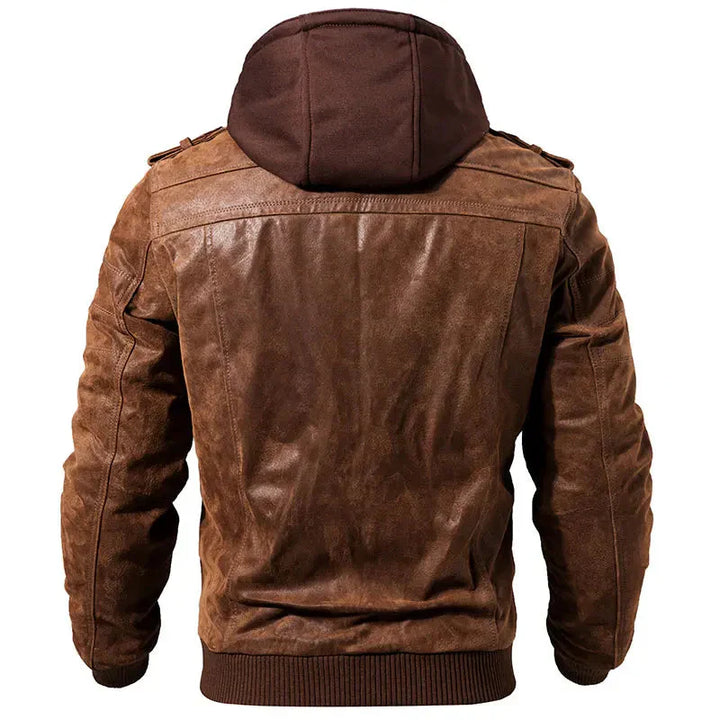 Maenam | Blouson Cuir Élégant pour Hommes