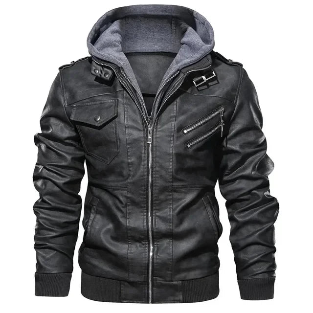 Muelleas | Élégant Blouson Motard pour Hommes