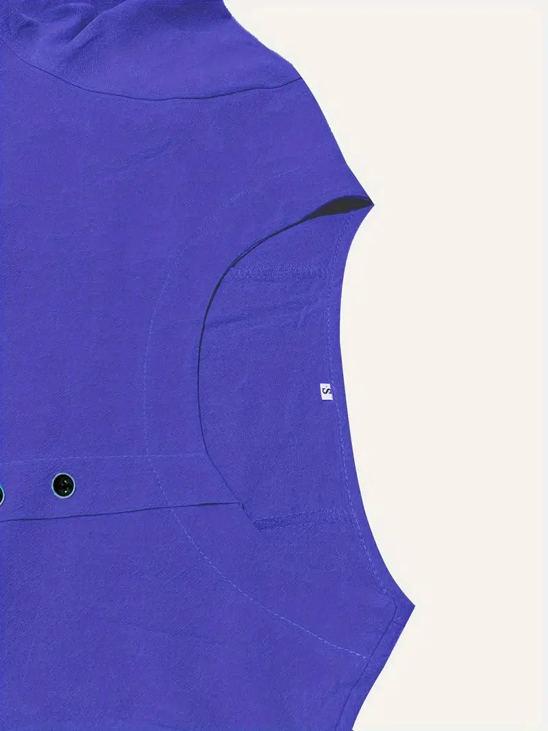 Riaynema | T-shirt décontracté à boutons pour femmes