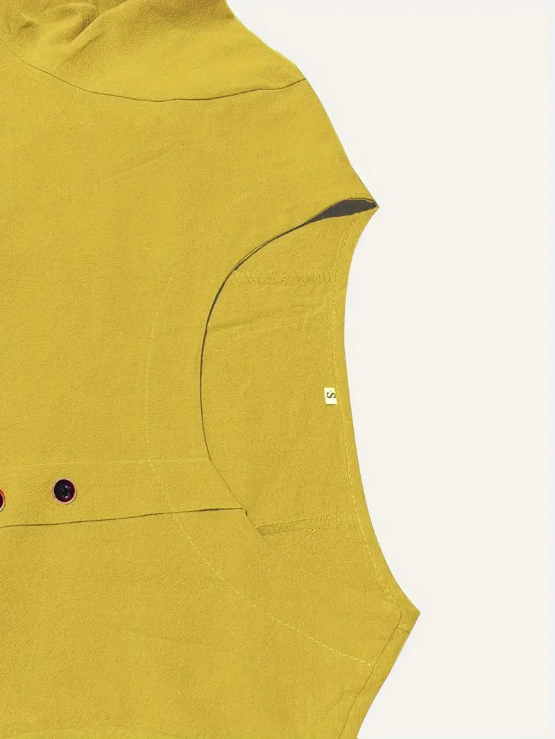 Riaynema | T-shirt décontracté à boutons pour femmes