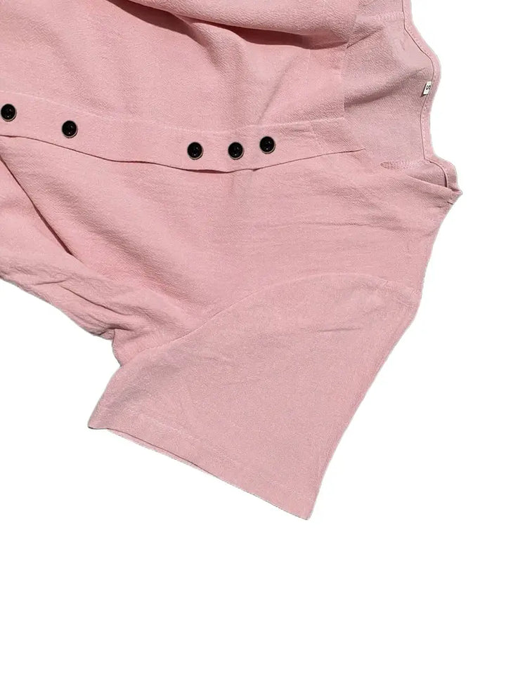 Riaynema | T-shirt décontracté à boutons pour femmes