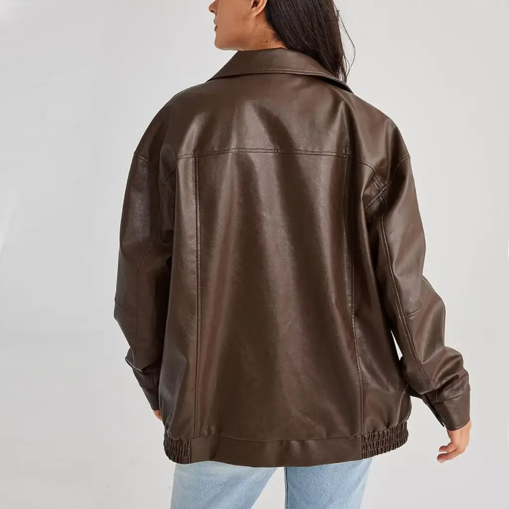 Viayara | Élégante veste en cuir femme