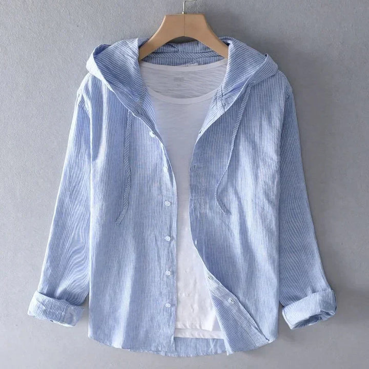 Aevar | Chemise légère estivale à capuche pour hommes