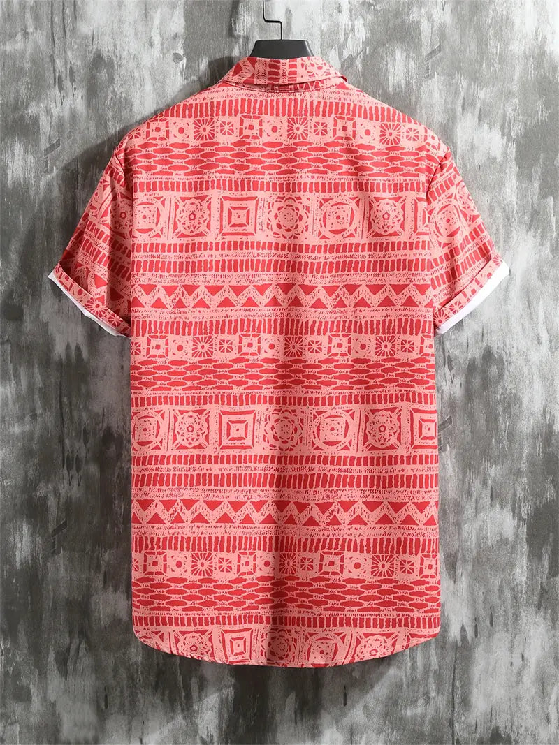 Raunan | Blouse ethnique géométrique pour hommes