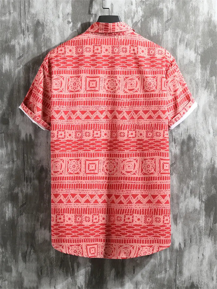 Raunan | Blouse ethnique géométrique pour hommes